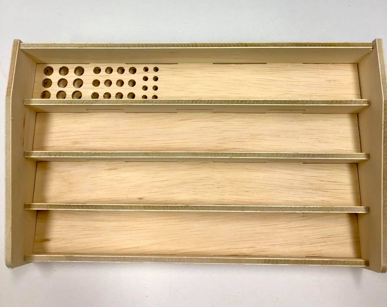 Unfinished Craft Paint Rack