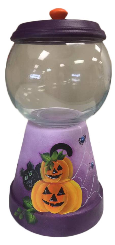 Pumpkin Cat Candy Dish